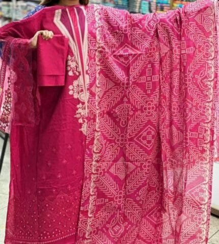 Dress and Dupatta premium cotton digital printed, Salwer cotton